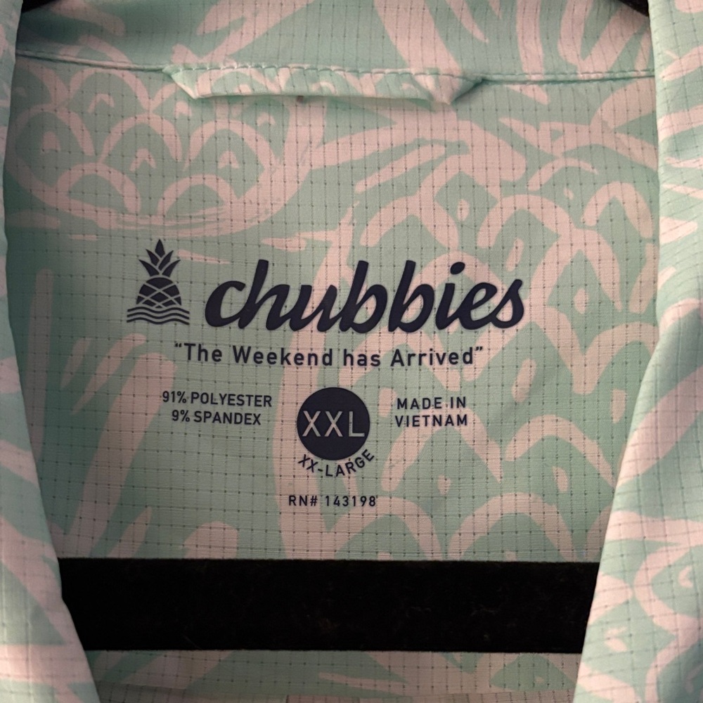 Chubbies Light Green Pineapple Pattern Shirt - image 2